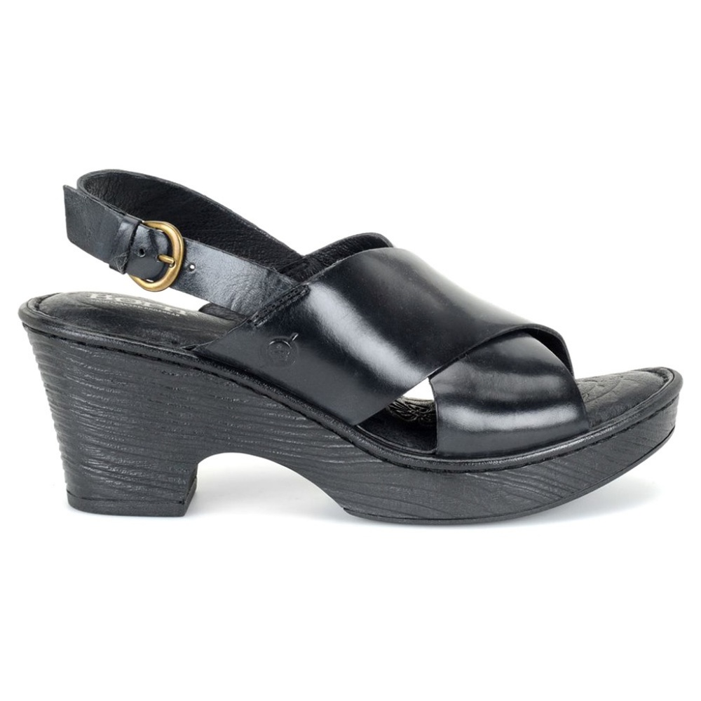 Born Coralyn Wedge Leather Sandal (NWOT)